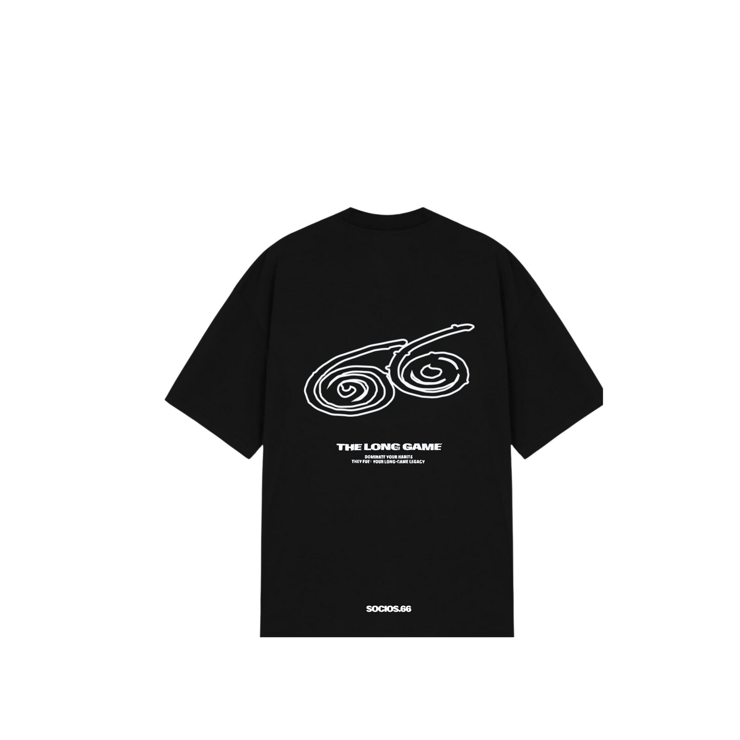 Long Game T Shirt Black